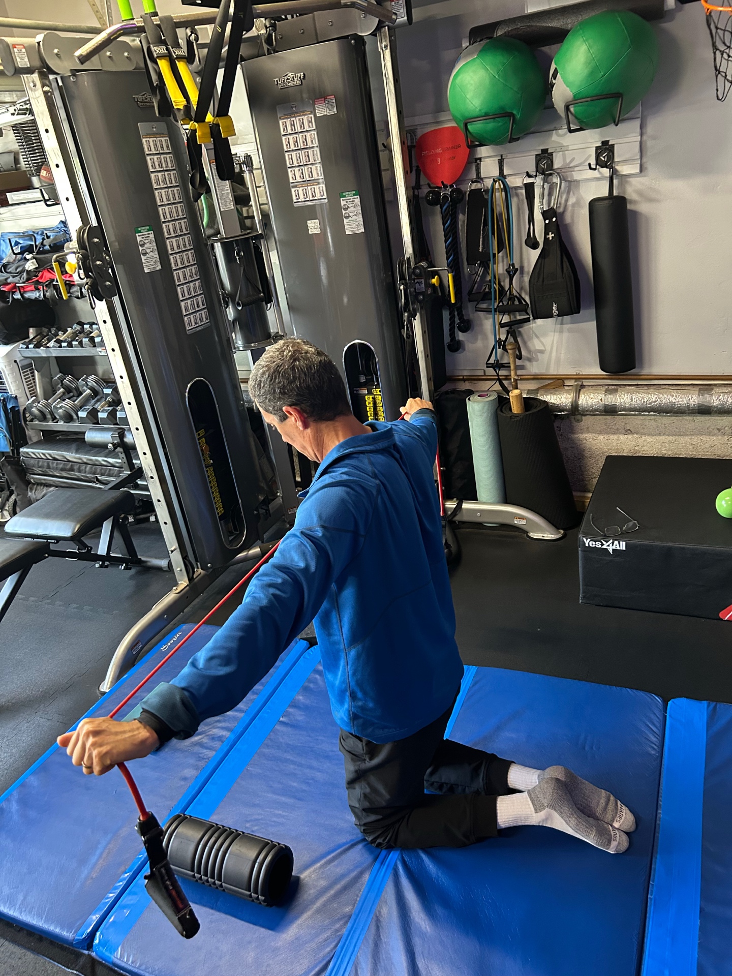 Adult client band exercise